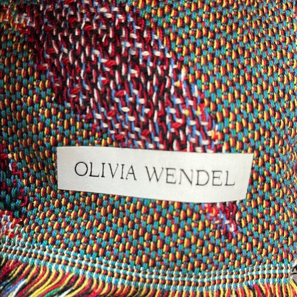 NWOT Olivia Wendel Pomegranate Lions Blanket - Picture 6 of 7